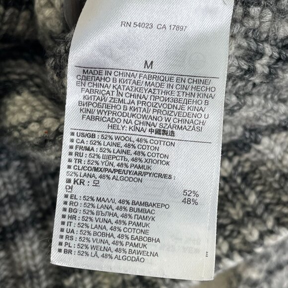 Banana Republic Womens Medium Marled Cardigan Sweater Wool Blend Chunky Knit - Picture 5 of 13